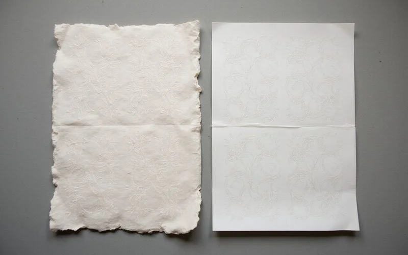 Comparison of bespoke pattern versus standard pattern template